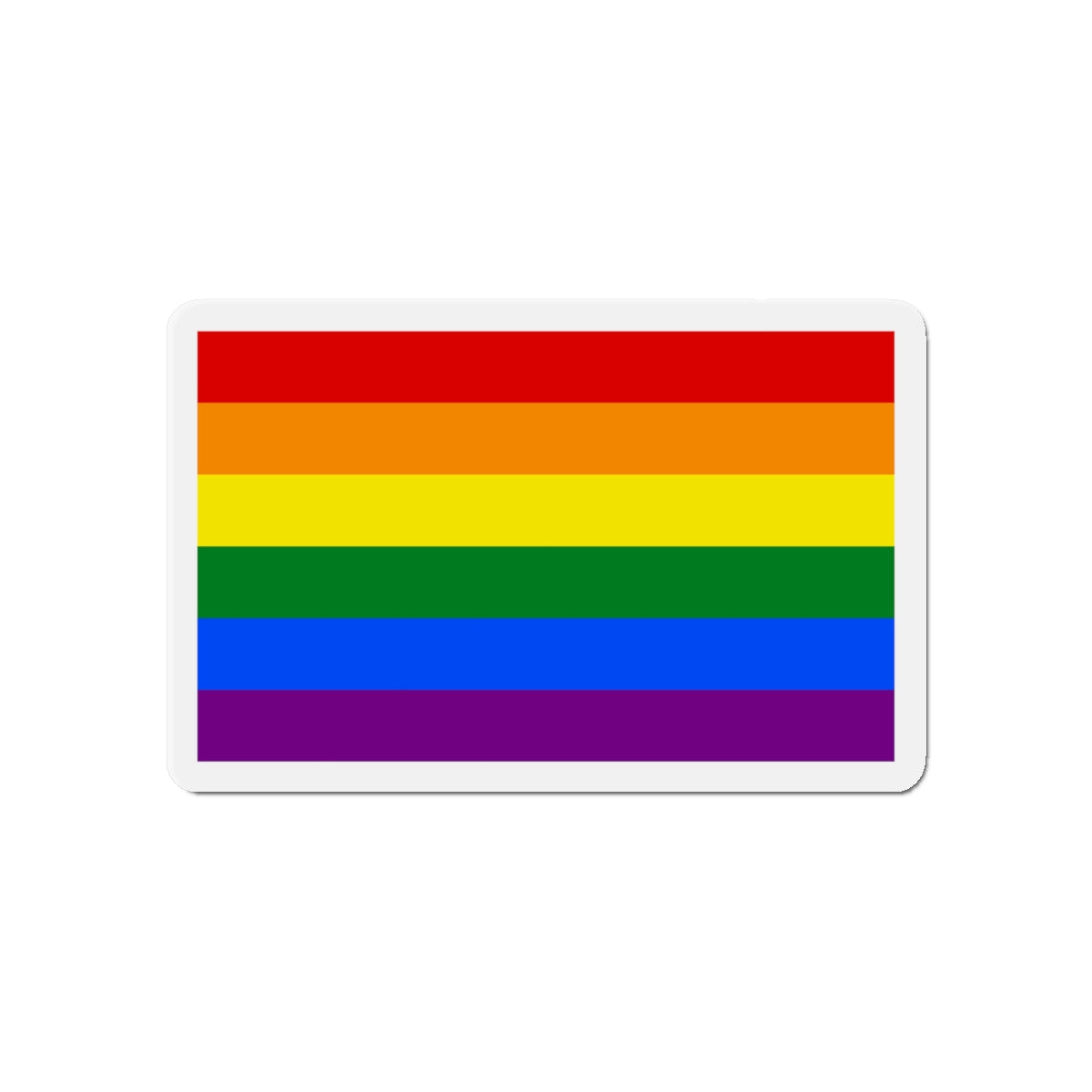 Gay Pride Flag - Die-Cut Magnet-6 × 6"-The Sticker Space