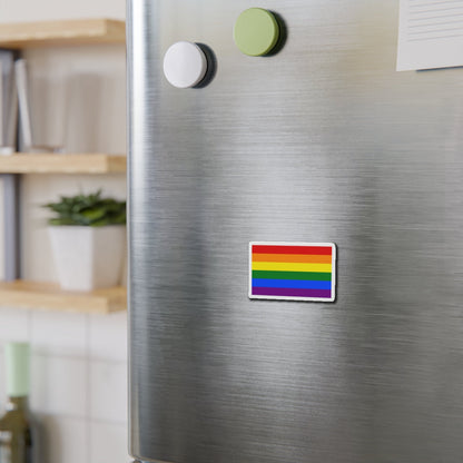 Gay Pride Flag - Die-Cut Magnet-The Sticker Space