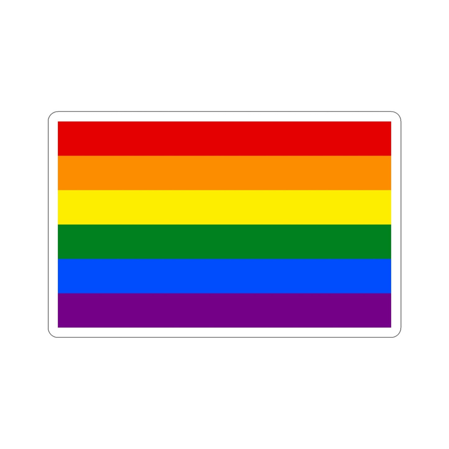 Gay Pride Flag STICKER Vinyl Die-Cut Decal-4 Inch-The Sticker Space
