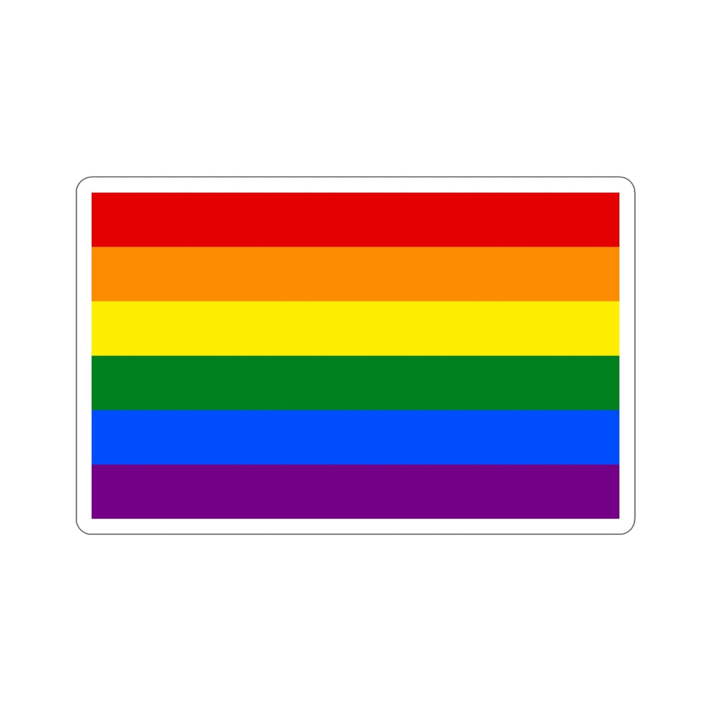 Gay Pride Flag STICKER Vinyl Die-Cut Decal-5 Inch-The Sticker Space