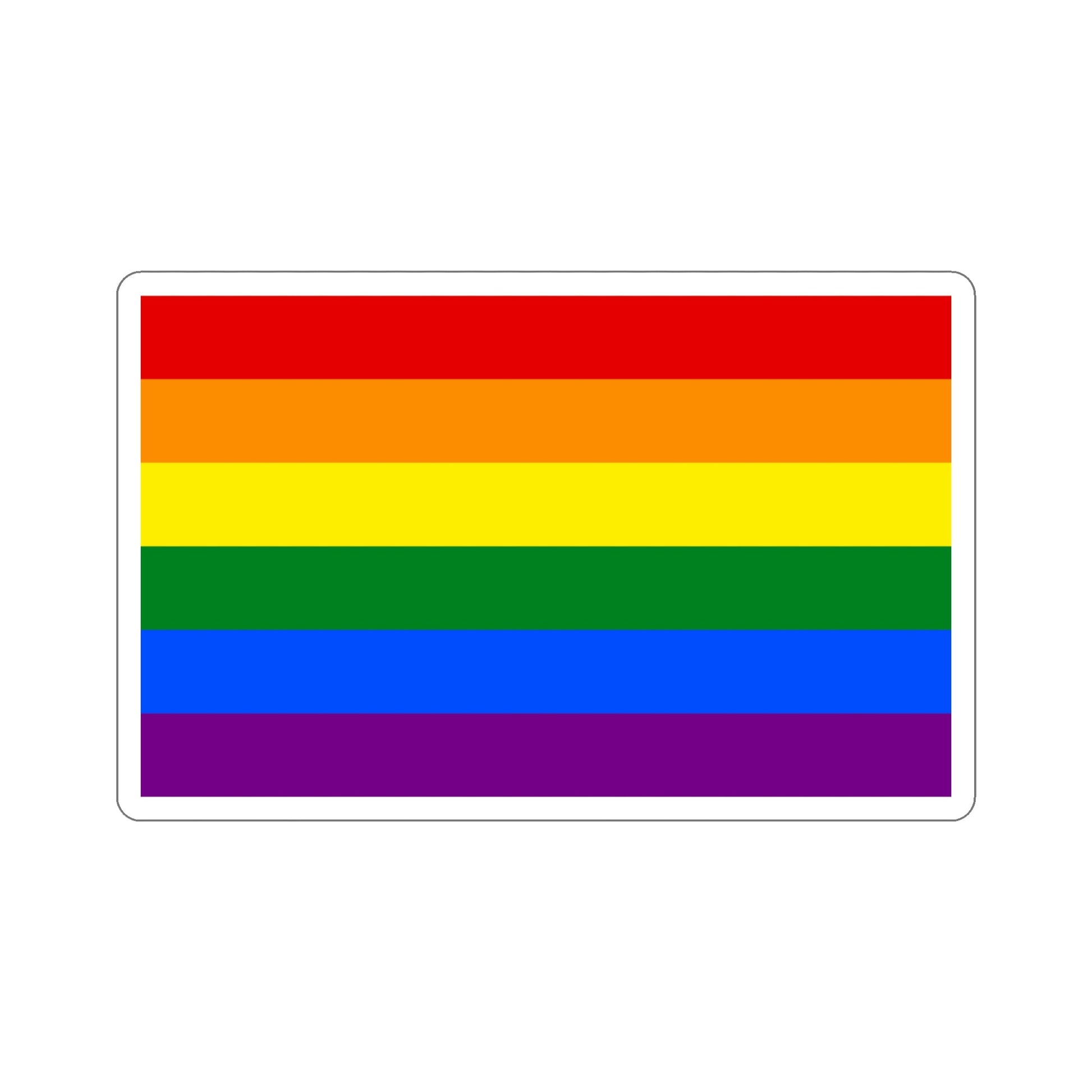 Gay Pride Flag STICKER Vinyl Die-Cut Decal-5 Inch-The Sticker Space