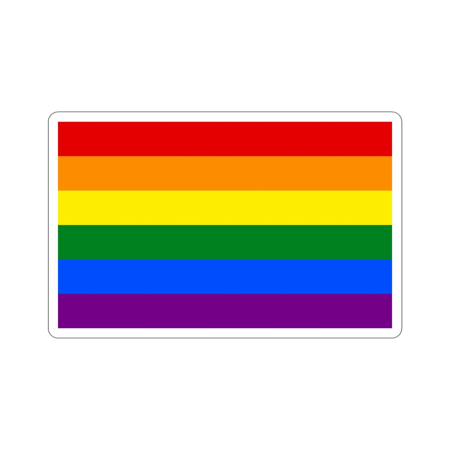 Gay Pride Flag STICKER Vinyl Die-Cut Decal-6 Inch-The Sticker Space