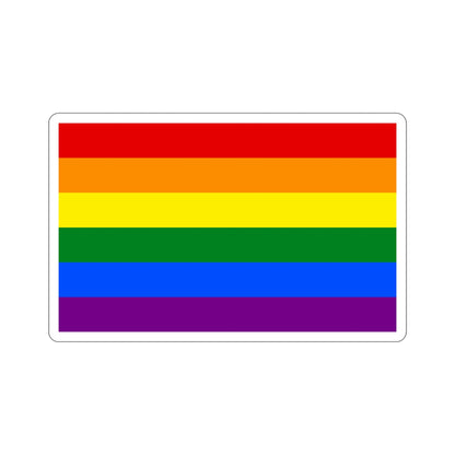 Gay Pride Flag STICKER Vinyl Die-Cut Decal-6 Inch-The Sticker Space