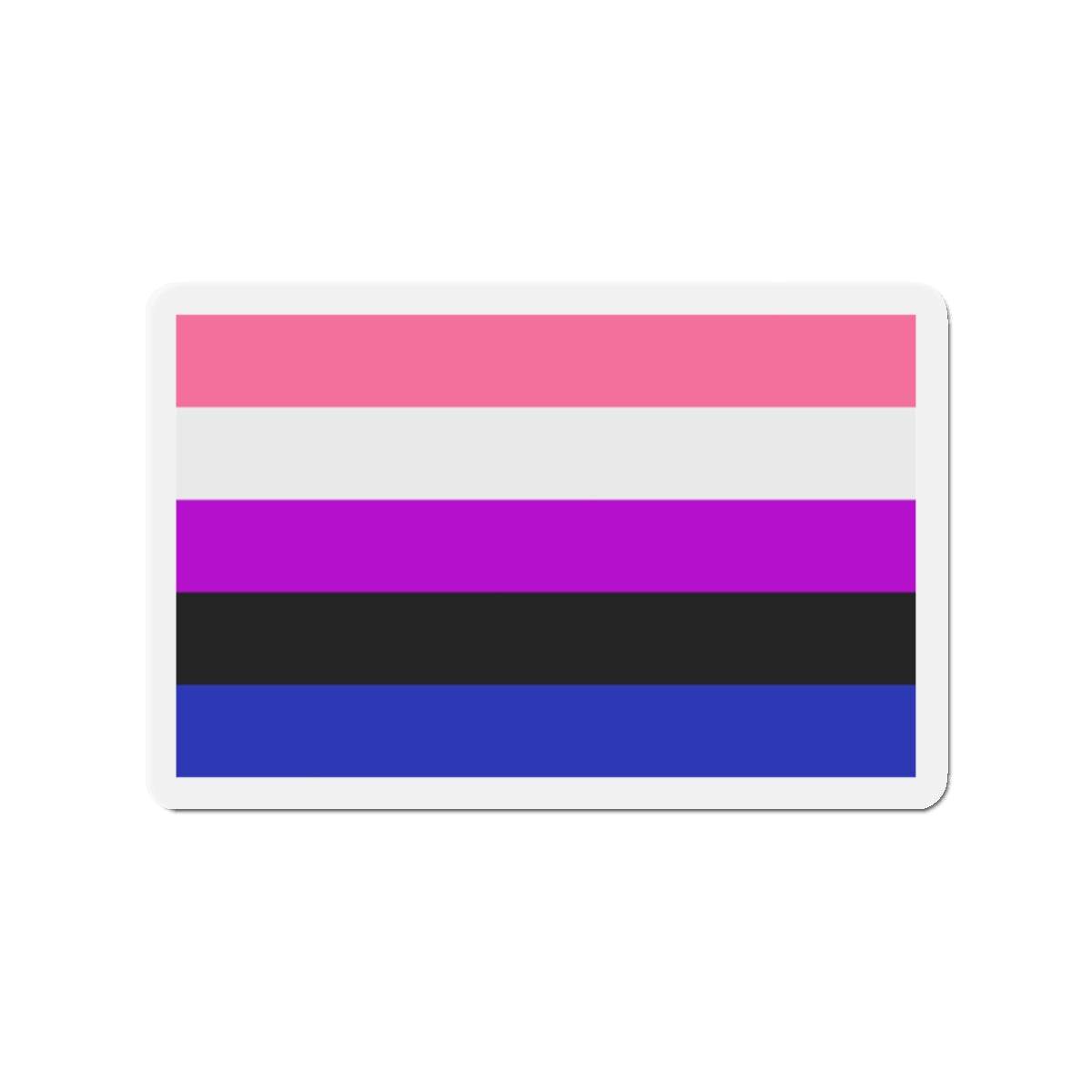 Genderfluidity Pride Flag - Die-Cut Magnet-2" x 2"-The Sticker Space