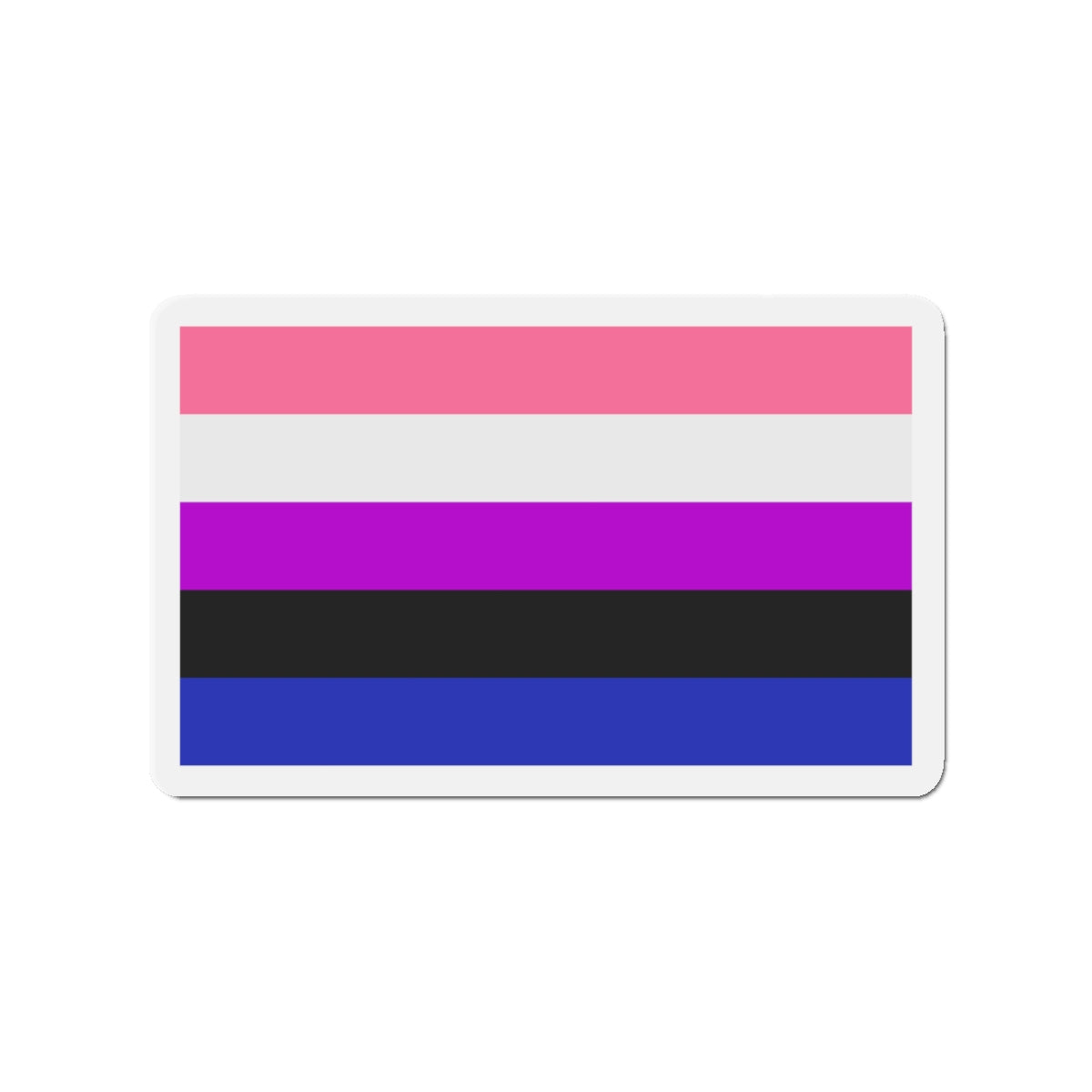Genderfluidity Pride Flag - Die-Cut Magnet-3" x 3"-The Sticker Space