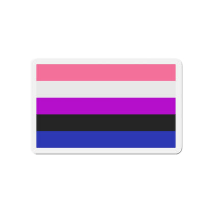 Genderfluidity Pride Flag - Die-Cut Magnet-4" x 4"-The Sticker Space