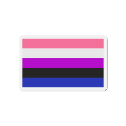 Genderfluidity Pride Flag - Die-Cut Magnet-5" x 5"-The Sticker Space