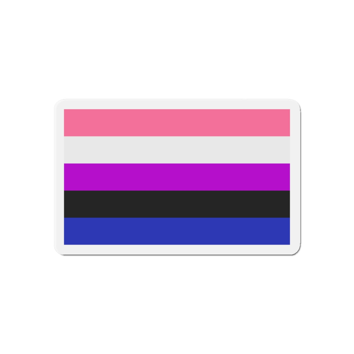 Genderfluidity Pride Flag - Die-Cut Magnet-6 × 6"-The Sticker Space