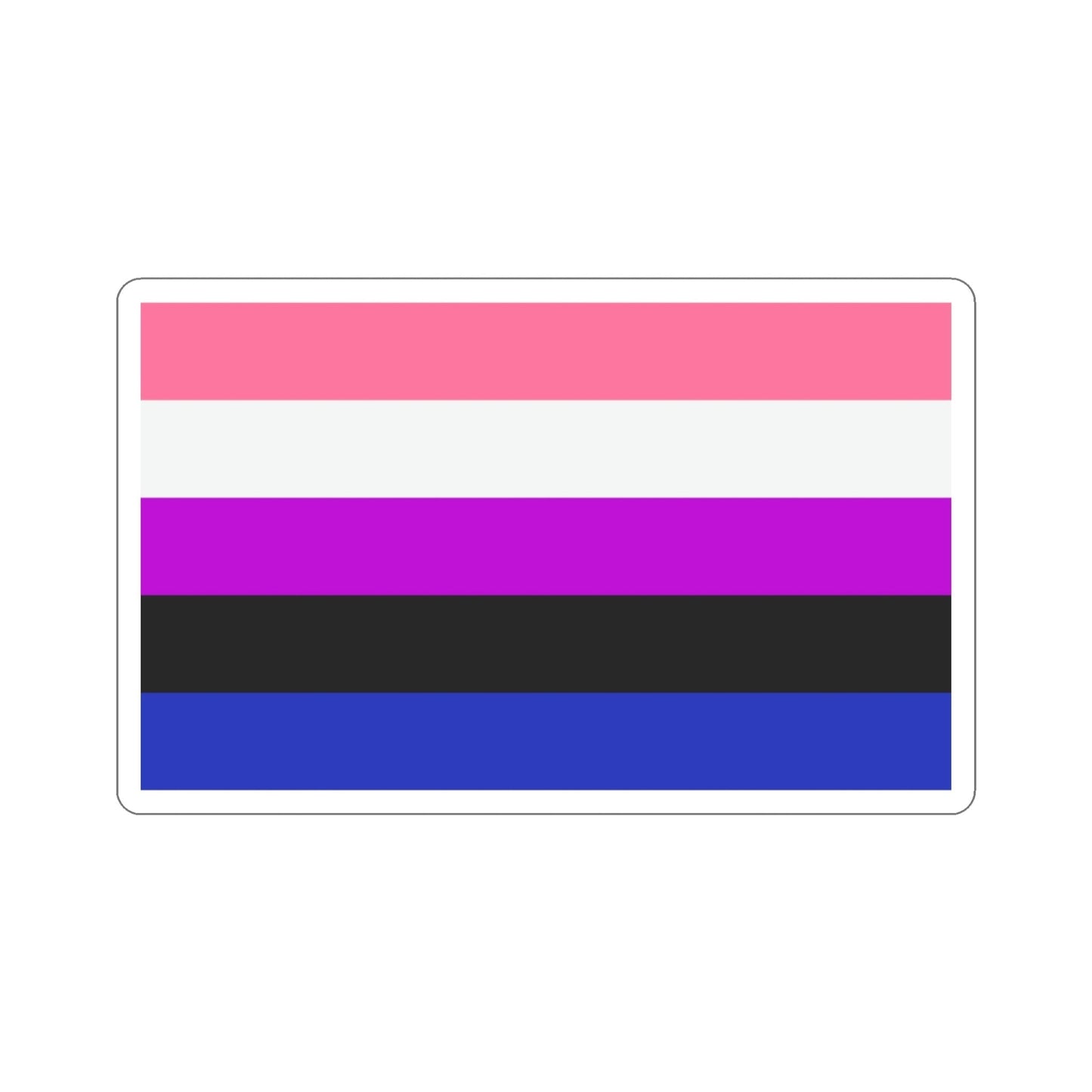 Genderfluidity Pride Flag STICKER Vinyl Die-Cut Decal-3 Inch-The Sticker Space