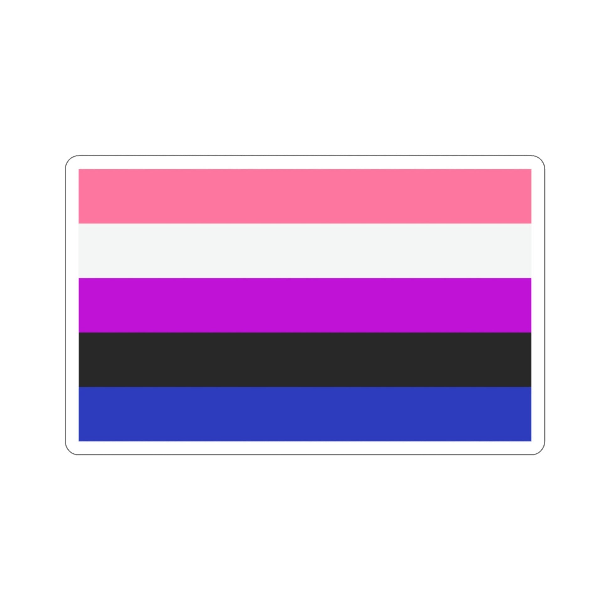 Genderfluidity Pride Flag STICKER Vinyl Die-Cut Decal-3 Inch-The Sticker Space
