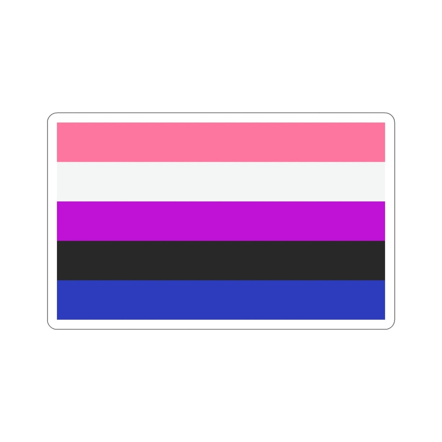 Genderfluidity Pride Flag STICKER Vinyl Die-Cut Decal-5 Inch-The Sticker Space