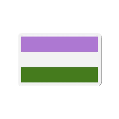 Genderqueer Pride Flag - Die-Cut Magnet-5" x 5"-The Sticker Space