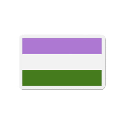 Genderqueer Pride Flag - Die-Cut Magnet-6 × 6"-The Sticker Space