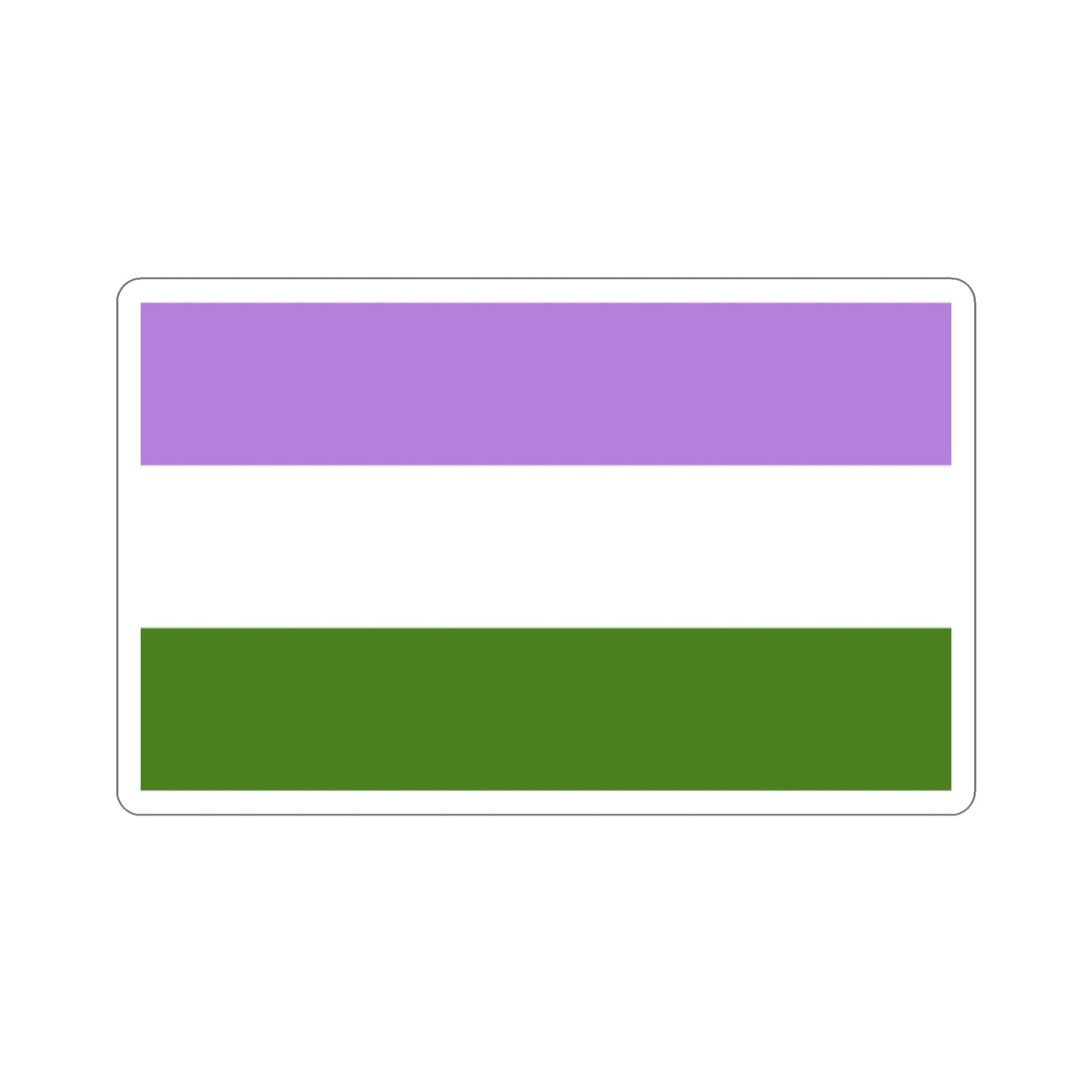 Genderqueer Pride Flag STICKER Vinyl Die-Cut Decal-2 Inch-The Sticker Space