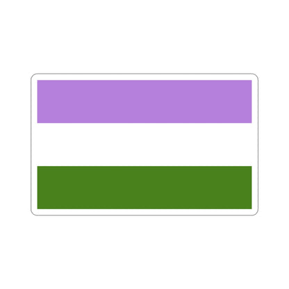 Genderqueer Pride Flag STICKER Vinyl Die-Cut Decal-4 Inch-The Sticker Space