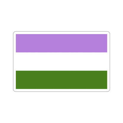 Genderqueer Pride Flag STICKER Vinyl Die-Cut Decal-5 Inch-The Sticker Space
