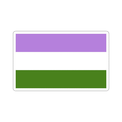Genderqueer Pride Flag STICKER Vinyl Die-Cut Decal-6 Inch-The Sticker Space