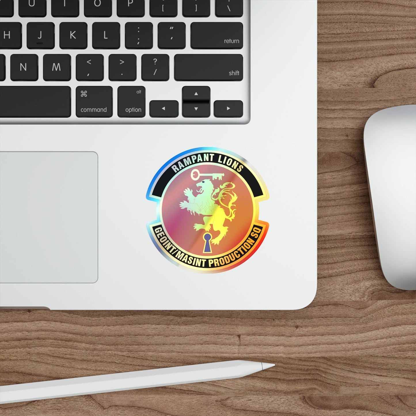 Geospatial Intelligence Measurement & Signatures Intelligence Production Squadron (U.S. Air Force) Holographic STICKER Die-Cut Vinyl Decal-The Sticker Space