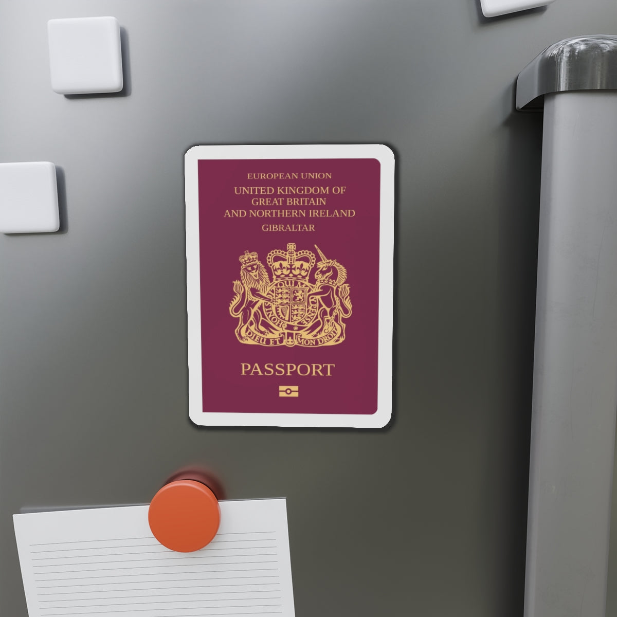 Gibraltar Passport - Die-Cut Magnet-The Sticker Space