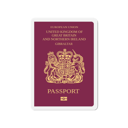 Gibraltar Passport - Die-Cut Magnet-4" x 4"-The Sticker Space