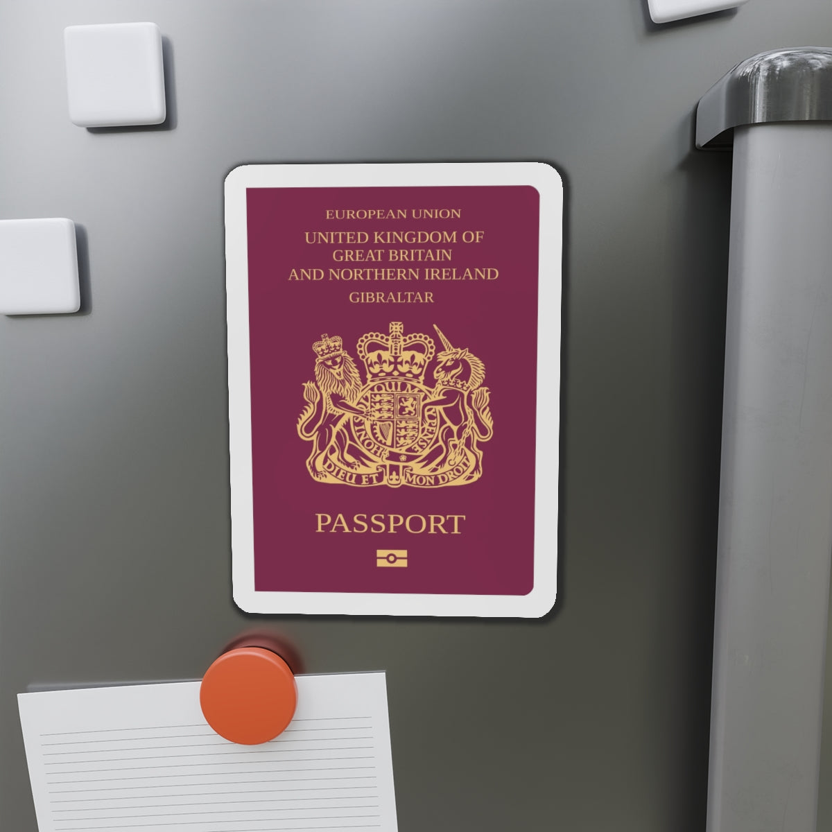 Gibraltar Passport - Die-Cut Magnet-The Sticker Space