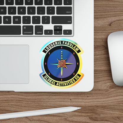 Global Activities Squadron (U.S. Air Force) Holographic STICKER Die-Cut Vinyl Decal-The Sticker Space