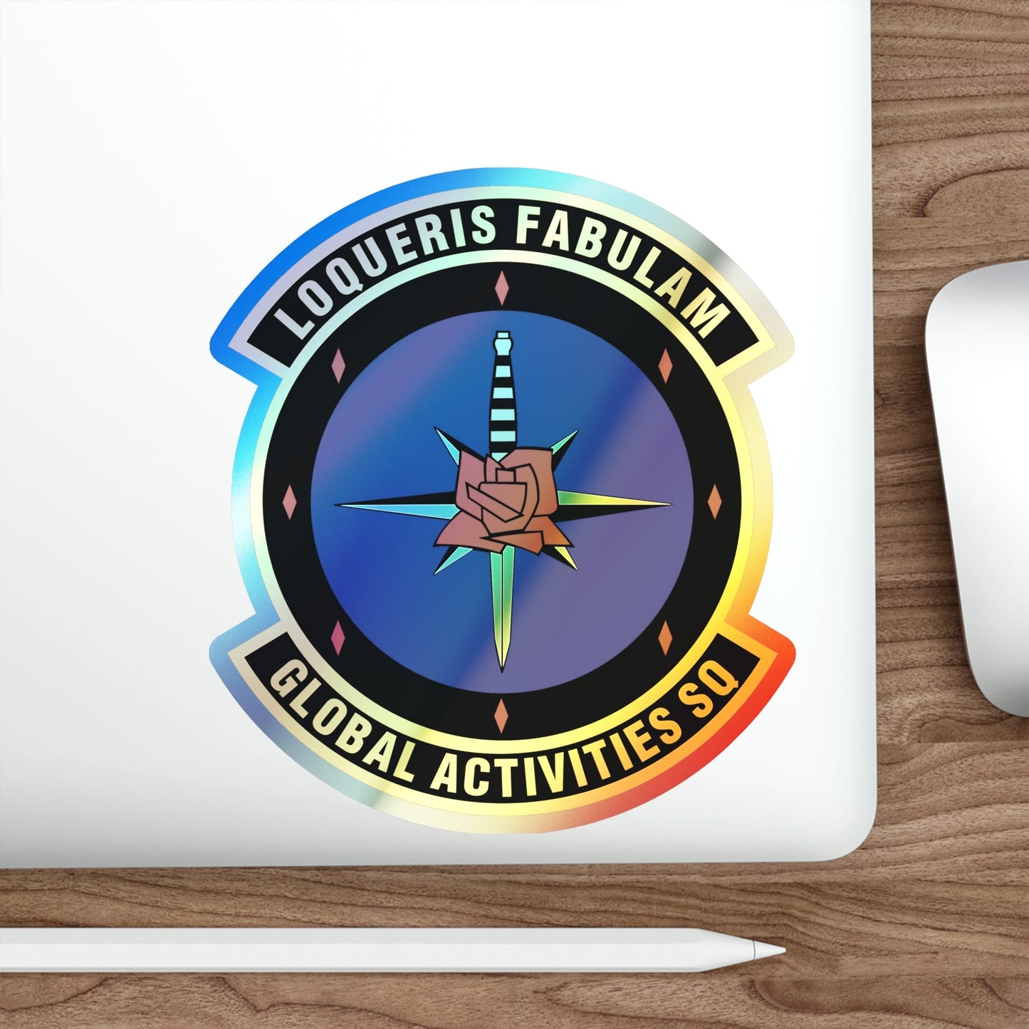 Global Activities Squadron (U.S. Air Force) Holographic STICKER Die-Cut Vinyl Decal-The Sticker Space