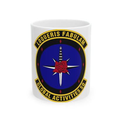 Global Activities Squadron (U.S. Air Force) White Coffee Mug-11oz-The Sticker Space