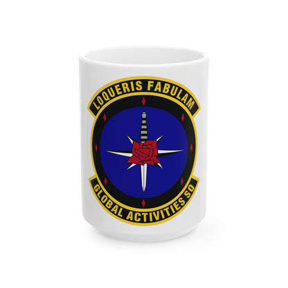 Global Activities Squadron (U.S. Air Force) White Coffee Mug-15oz-The Sticker Space