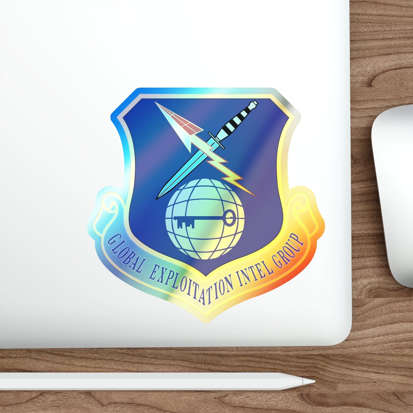 Global Exploitation Intelligence Group (U.S. Air Force) Holographic STICKER Die-Cut Vinyl Decal-The Sticker Space