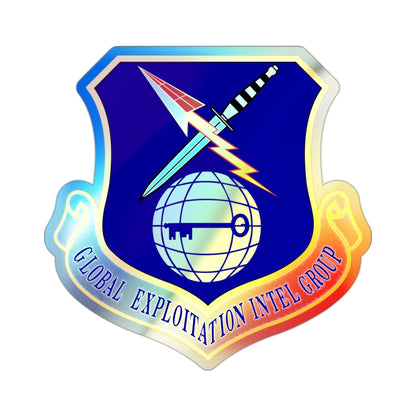 Global Exploitation Intelligence Group (U.S. Air Force) Holographic STICKER Die-Cut Vinyl Decal-2 Inch-The Sticker Space