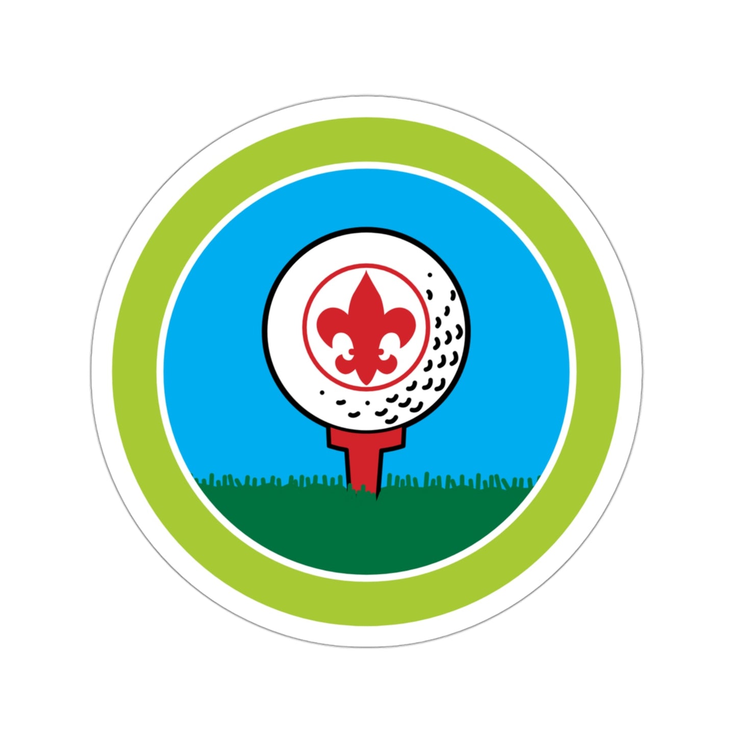 Golf (Boy Scouts Merit Badge) STICKER Vinyl Die-Cut Decal-3 Inch-The Sticker Space