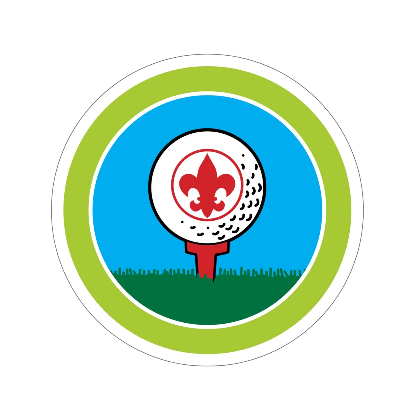 Golf (Boy Scouts Merit Badge) STICKER Vinyl Die-Cut Decal-6 Inch-The Sticker Space