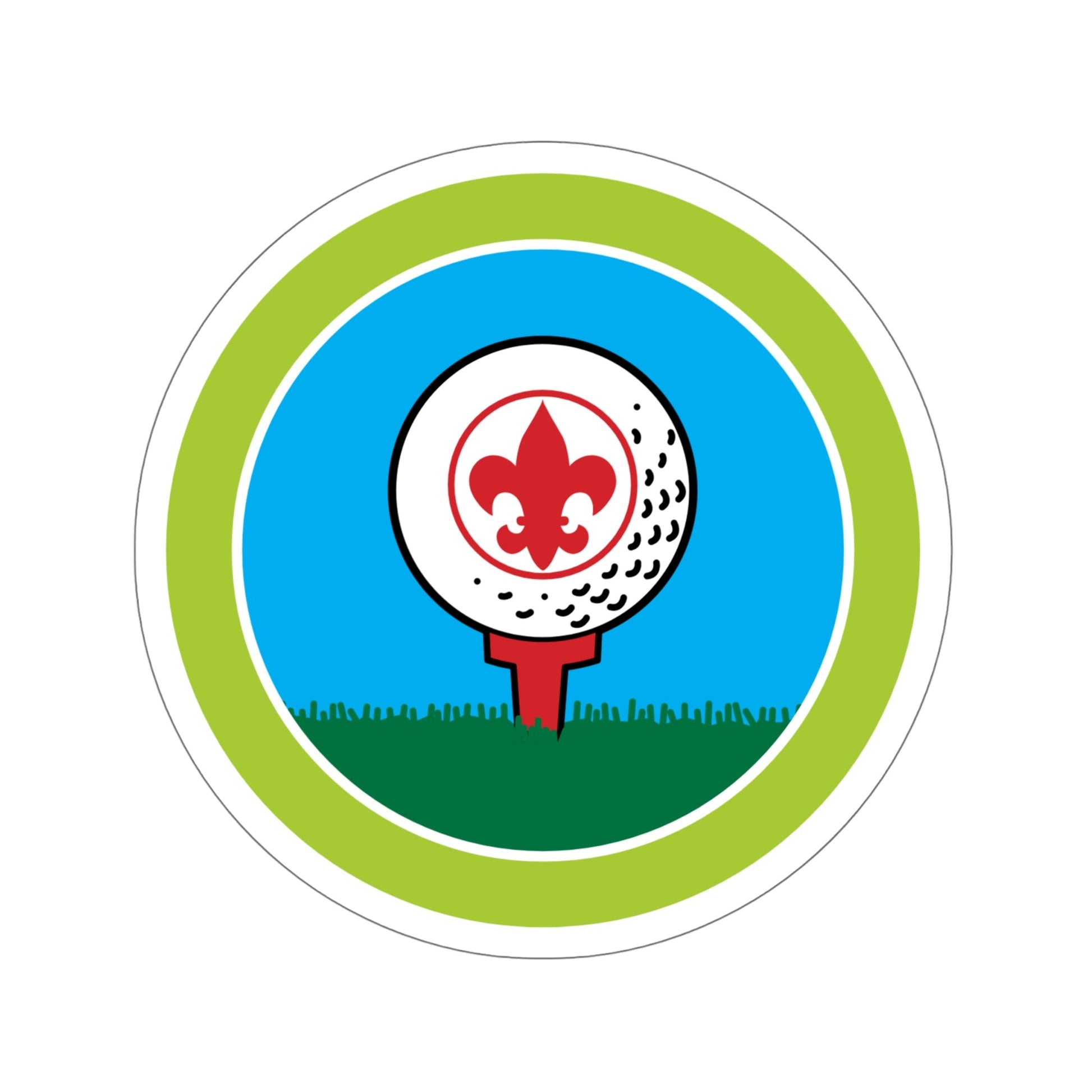 Golf (Boy Scouts Merit Badge) STICKER Vinyl Die-Cut Decal-6 Inch-The Sticker Space