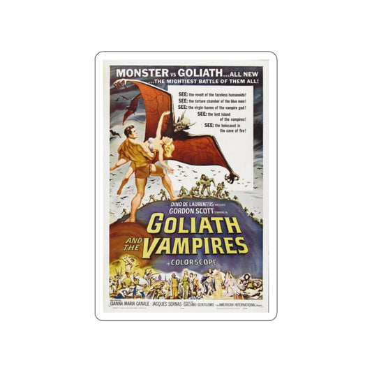 GOLIATH AND THE VAMPIRES 1961 Movie Poster STICKER Vinyl Die-Cut Decal-2 Inch-The Sticker Space
