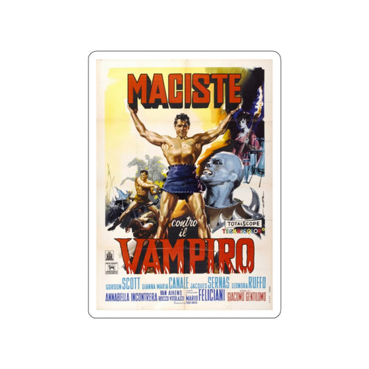 GOLIATH AND THE VAMPIRES (ITALIAN) 2 1961 Movie Poster STICKER Vinyl Die-Cut Decal-2 Inch-The Sticker Space