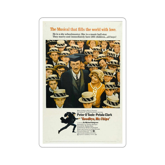 Goodbye Mr Chips 1969 Movie Poster STICKER Vinyl Die-Cut Decal-6 Inch-The Sticker Space