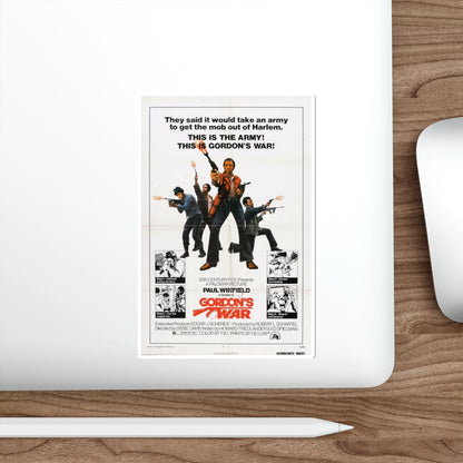 GORDON'S WAR 1973 Movie Poster STICKER Vinyl Die-Cut Decal-The Sticker Space