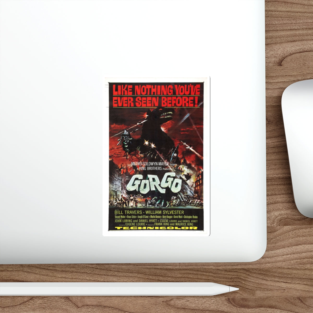 GORGO 1961 Movie Poster STICKER Vinyl Die-Cut Decal-The Sticker Space