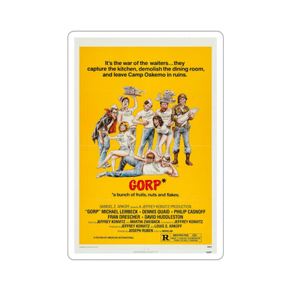 Gorp 1980 Movie Poster STICKER Vinyl Die-Cut Decal-6 Inch-The Sticker Space