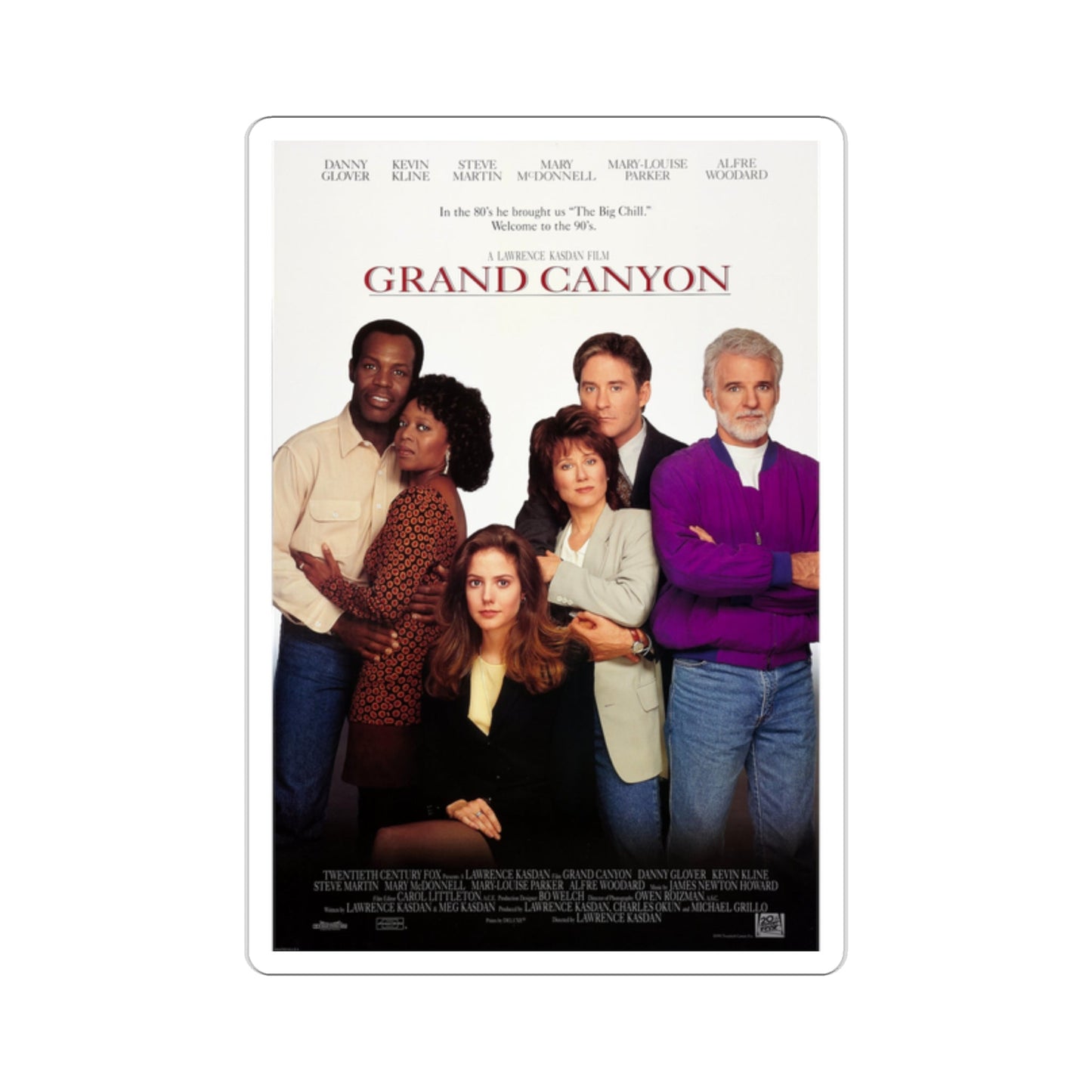 Grand Canyon 1991 Movie Poster STICKER Vinyl Die-Cut Decal-2 Inch-The Sticker Space