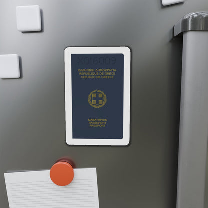 Greek Passport (1980) - Die-Cut Magnet-The Sticker Space