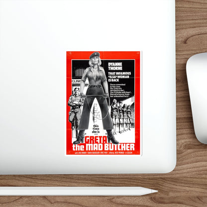 GRETA THE MAD BUTCHER (ILSA THE WICKED WARDEN) 1977 Movie Poster STICKER Vinyl Die-Cut Decal-The Sticker Space