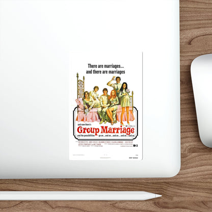 GROUP MARRIAGE 1972 Movie Poster STICKER Vinyl Die-Cut Decal-The Sticker Space