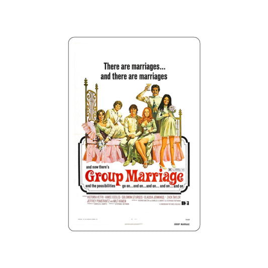 GROUP MARRIAGE 1972 Movie Poster STICKER Vinyl Die-Cut Decal-2 Inch-The Sticker Space