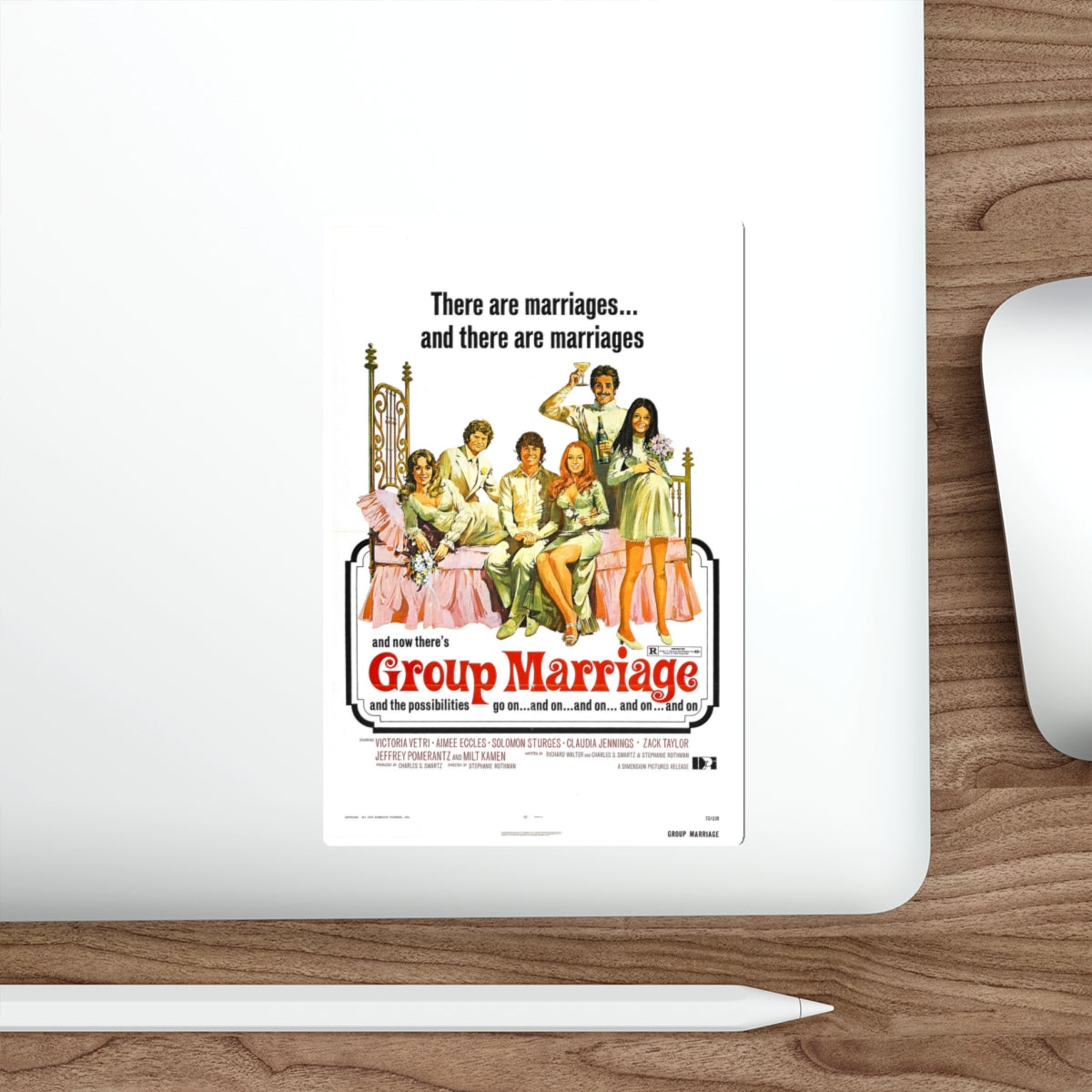 GROUP MARRIAGE 1972 Movie Poster STICKER Vinyl Die-Cut Decal-The Sticker Space