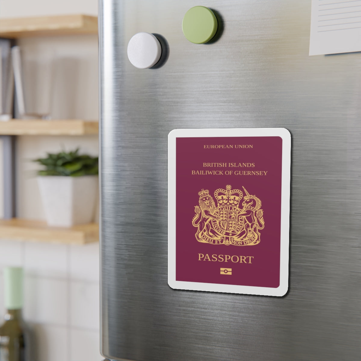 Guernsey Passport - Die-Cut Magnet-The Sticker Space