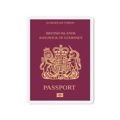 Guernsey Passport - Die-Cut Magnet-2" x 2"-The Sticker Space