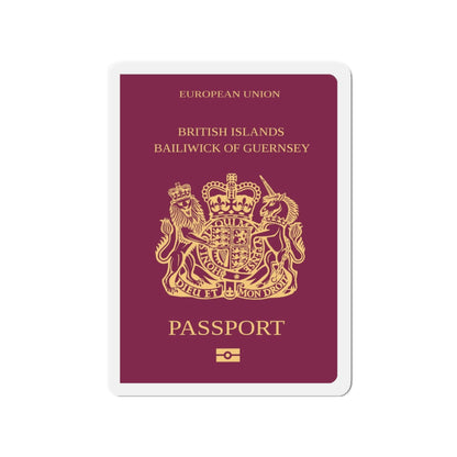 Guernsey Passport - Die-Cut Magnet-3" x 3"-The Sticker Space