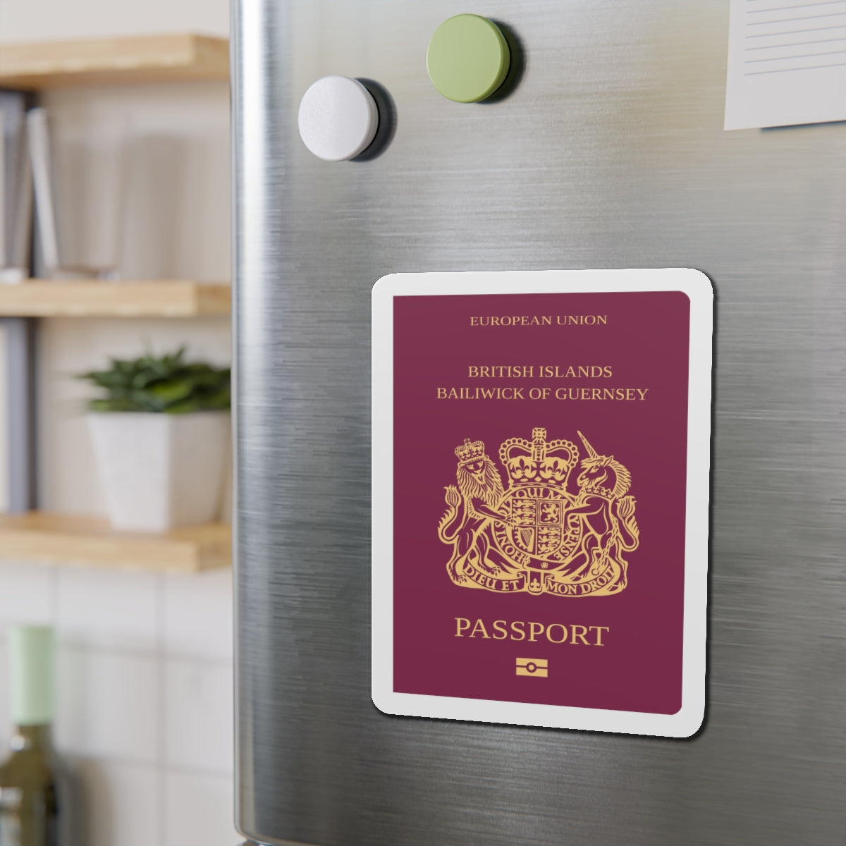Guernsey Passport - Die-Cut Magnet-The Sticker Space